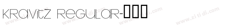 Kravitz Regular字体转换